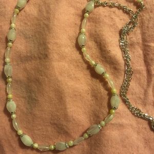 White and Silver Necklace